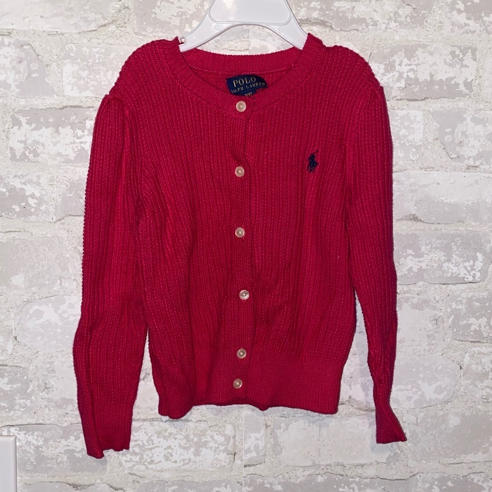 Polo Ralph Lauren Toddler Hot Pink Sweater